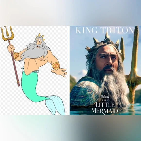 King Triton costume accessories. Aqua man, Neptune - Picture 2 of 9